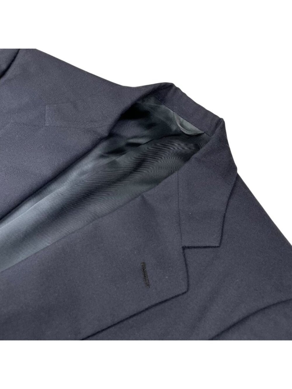 VTG Polo Ralph Lauren Men's 100% Wool 2-Button Blazer Navy Blue • 43L